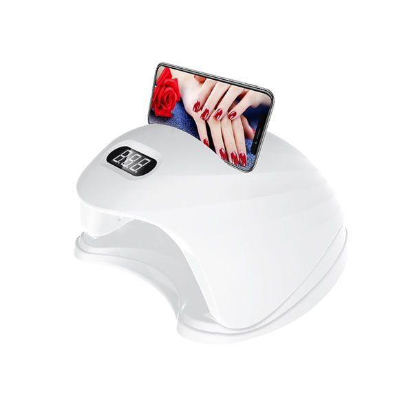 Lâmpada UV para manicure 48W 24 LEDS com suporte para celular